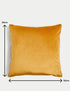 Velvet Piped Large Cushion